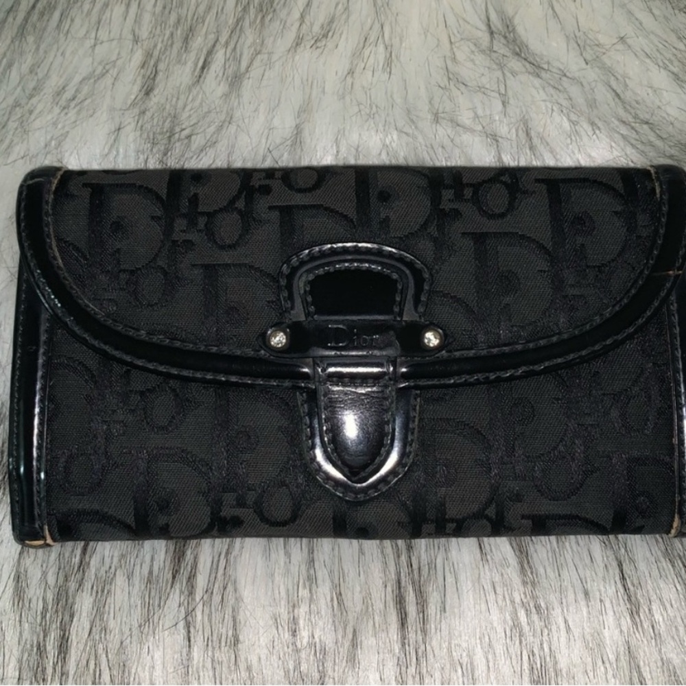 Authentic Dior Monogram logo design wallet vintage